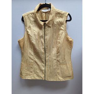 Weekends by Chico Yellow  Zip Up Vest